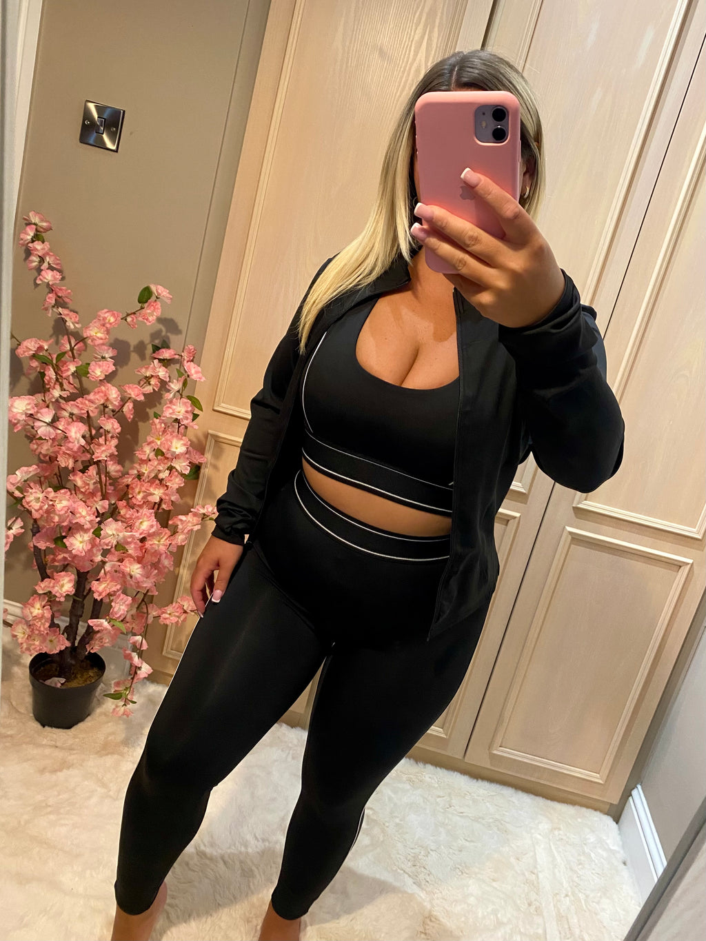 Black 3 Piece Gym Set