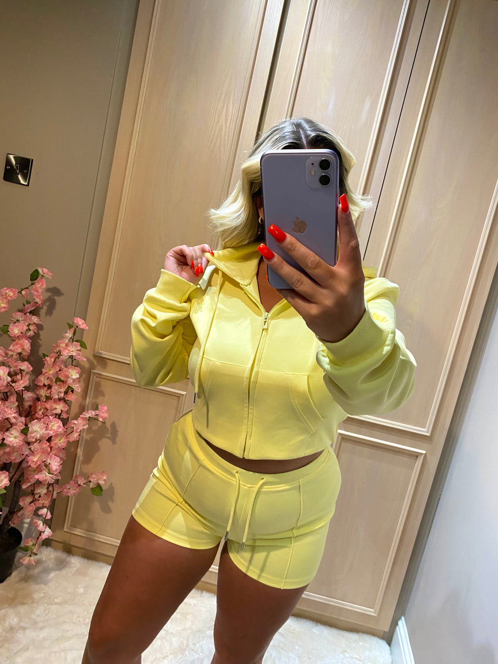 Lemon Zip Up Co-ord