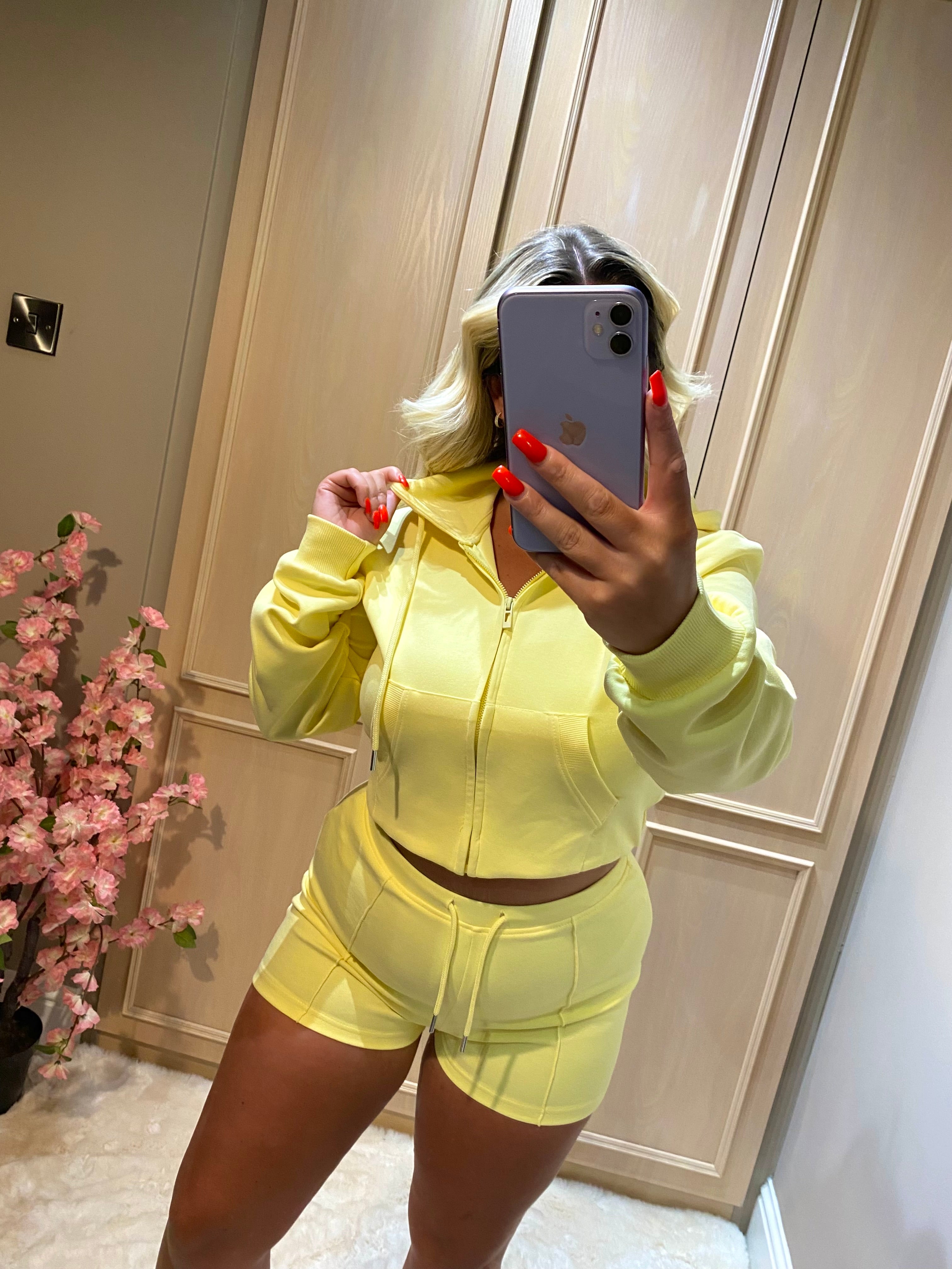 Lemon Zip Up Co-ord