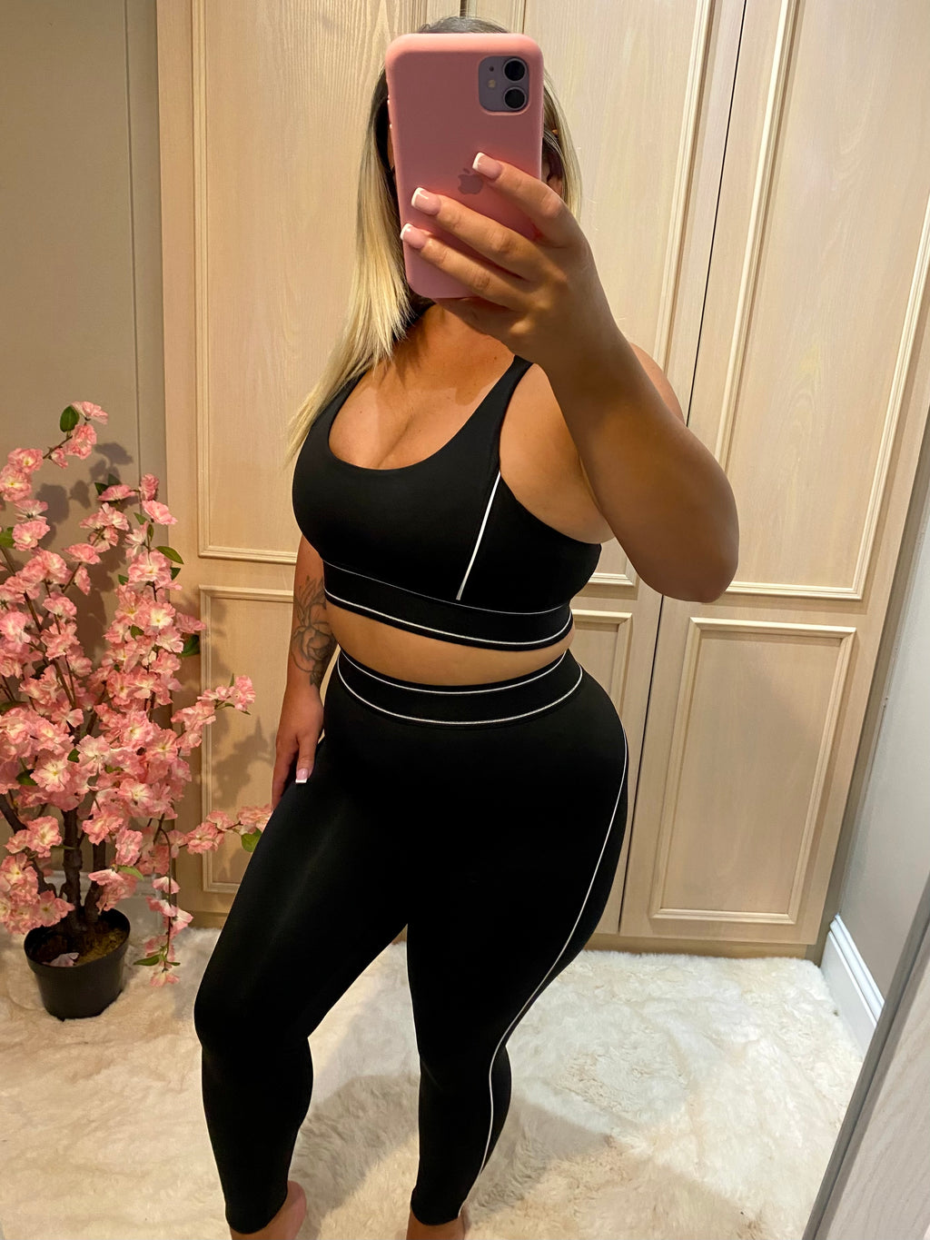 Black 3 Piece Gym Set