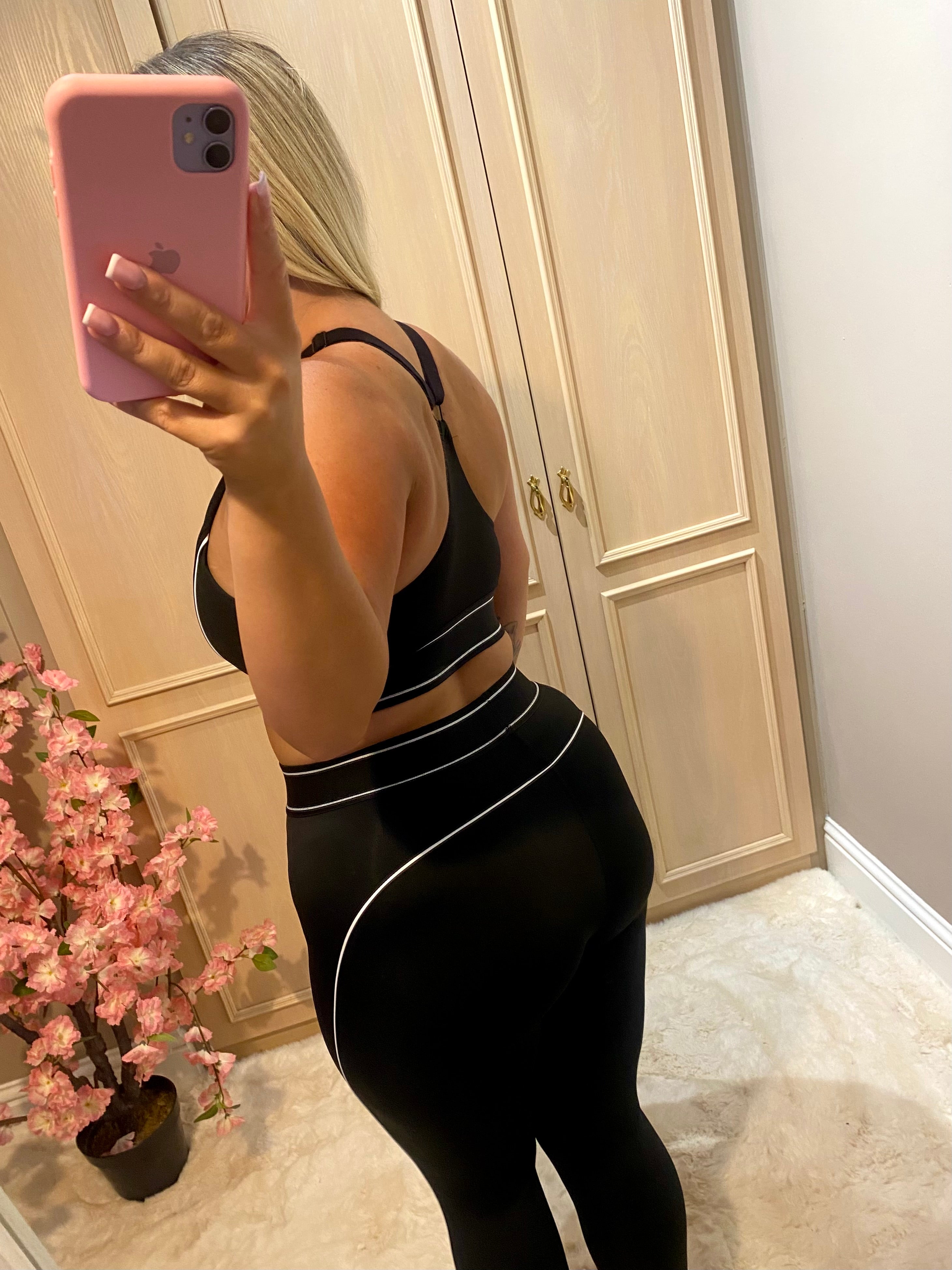 Black 3 Piece Gym Set
