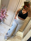 Beige Leopard Star Joggers