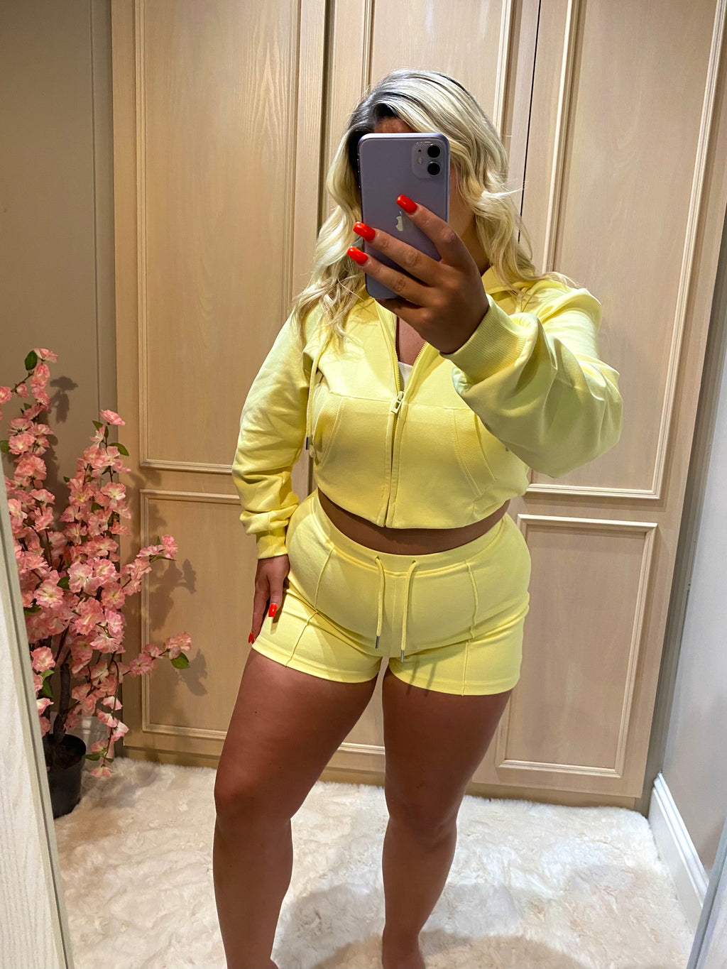 Lemon Zip Up Co-ord